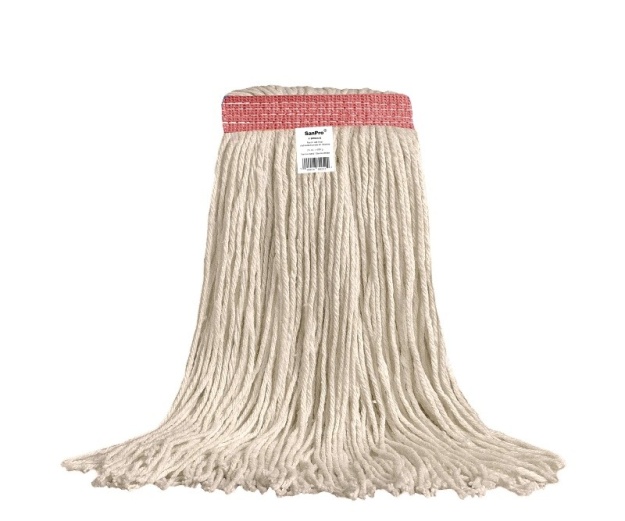 32 oz Cotton Wet Mop with Red Narrow Band